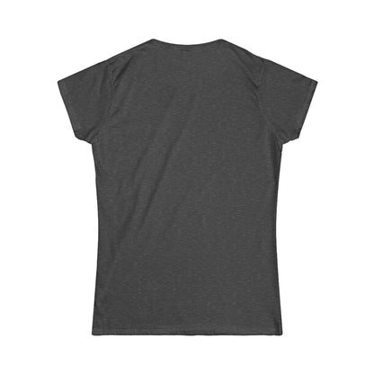 Women's Softstyle Tee - Motiv: Front, Marie, Goldrahmen, H 14 cm