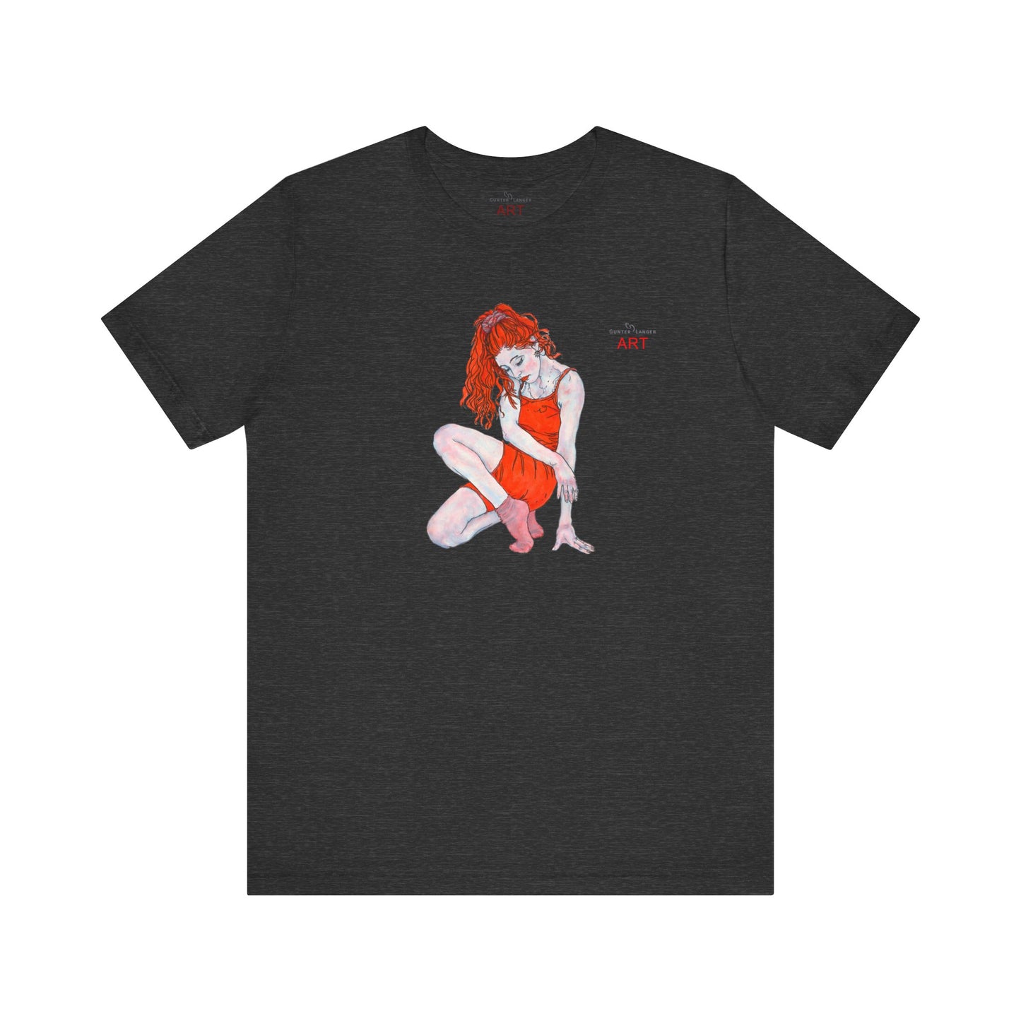 Unisex Jersey Short Sleeve Tee - Motiv: Front Julia, H 25 cm