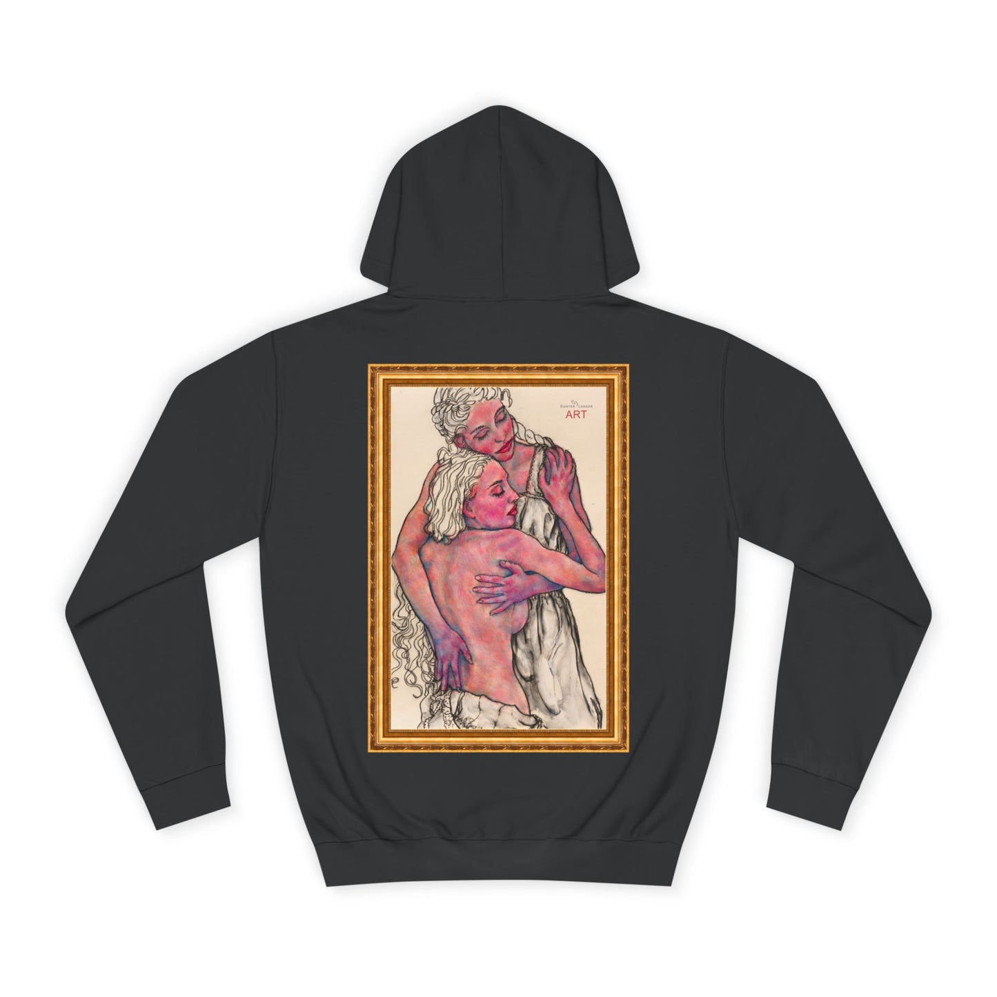 Unisex College Hoodie -  Motiv: Rückseite Zuflucht gerahmt