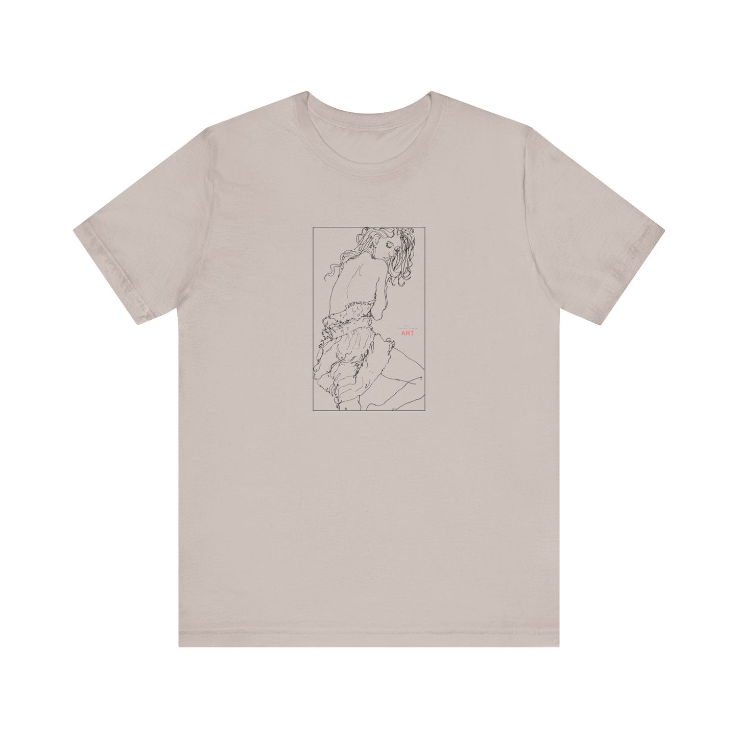 Unisex Jersey Short Sleeve Tee - Motiv: Front Giselle, im Kasten H 25 cm
