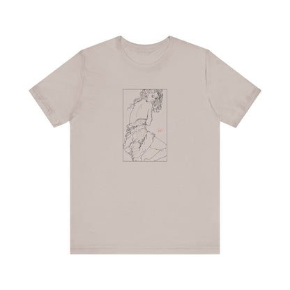 Unisex Jersey Short Sleeve Tee - Motiv: Front Giselle, im Kasten H 25 cm