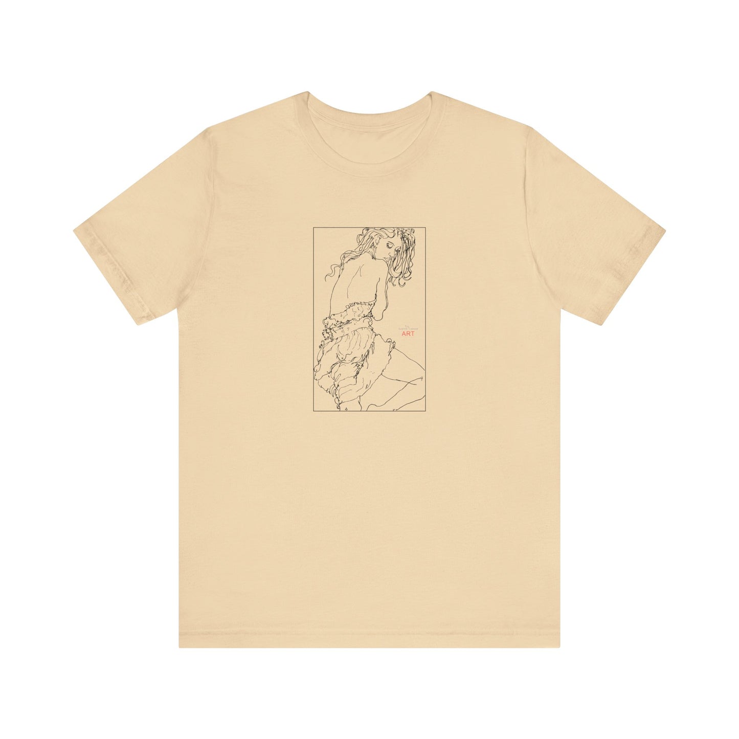 Unisex Jersey Short Sleeve Tee - Motiv: Front Giselle, im Kasten H 25 cm