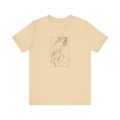 Unisex Jersey Short Sleeve Tee - Motiv: Front Giselle, im Kasten H 25 cm