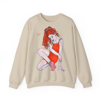 Unisex Heavy Blend™ Crewneck Sweatshirt - Motiv: Front Julia & Rückseite Julia