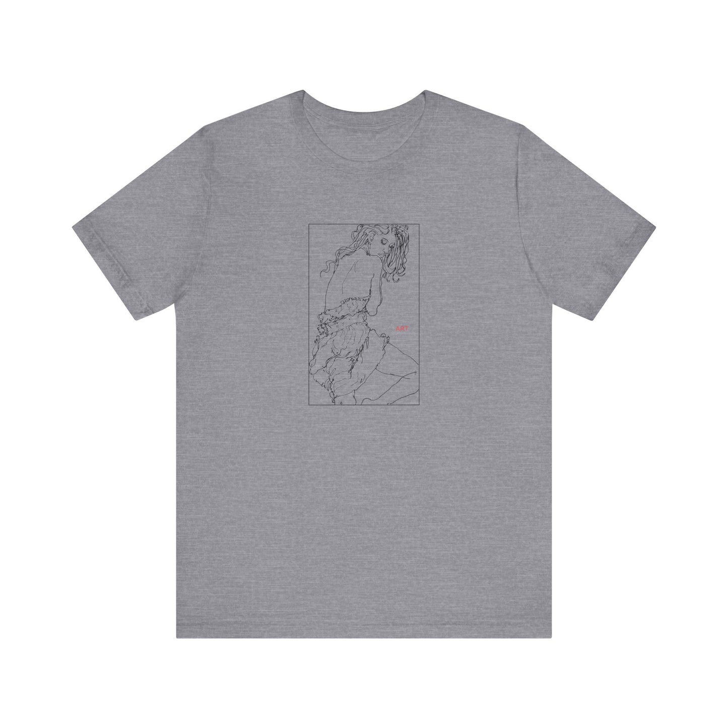 Unisex Jersey Short Sleeve Tee - Motiv: Front Giselle, im Kasten H 25 cm