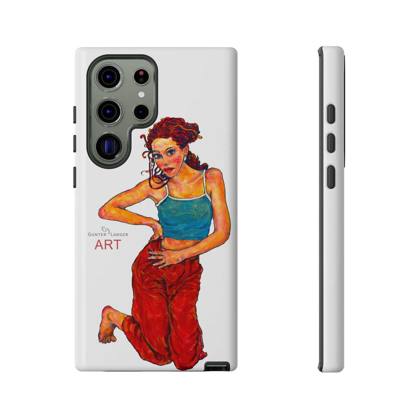 Tough Cases - Google Pixel - Samsung Galaxy - Motiv: Lea, Weiß