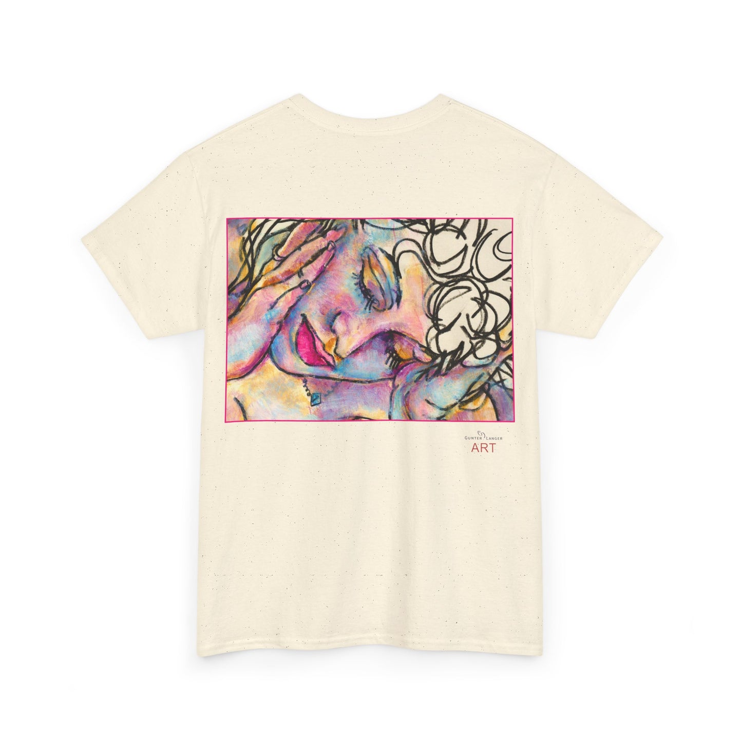 Unisex Heavy Cotton Tee - Motiv:  Motiv: Front Mara, H 9 cm & Rückseite Mara, H 27 cm