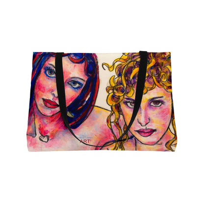 Weekender Tote Bag - Motiv Front Aaren u. Batia & Rückseite Adriana