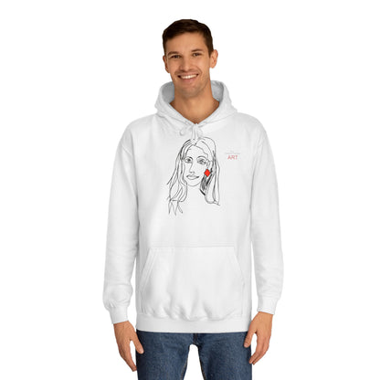 Unisex College Hoodie - Motiv: Front Dagmar & Rückseite Dagmar