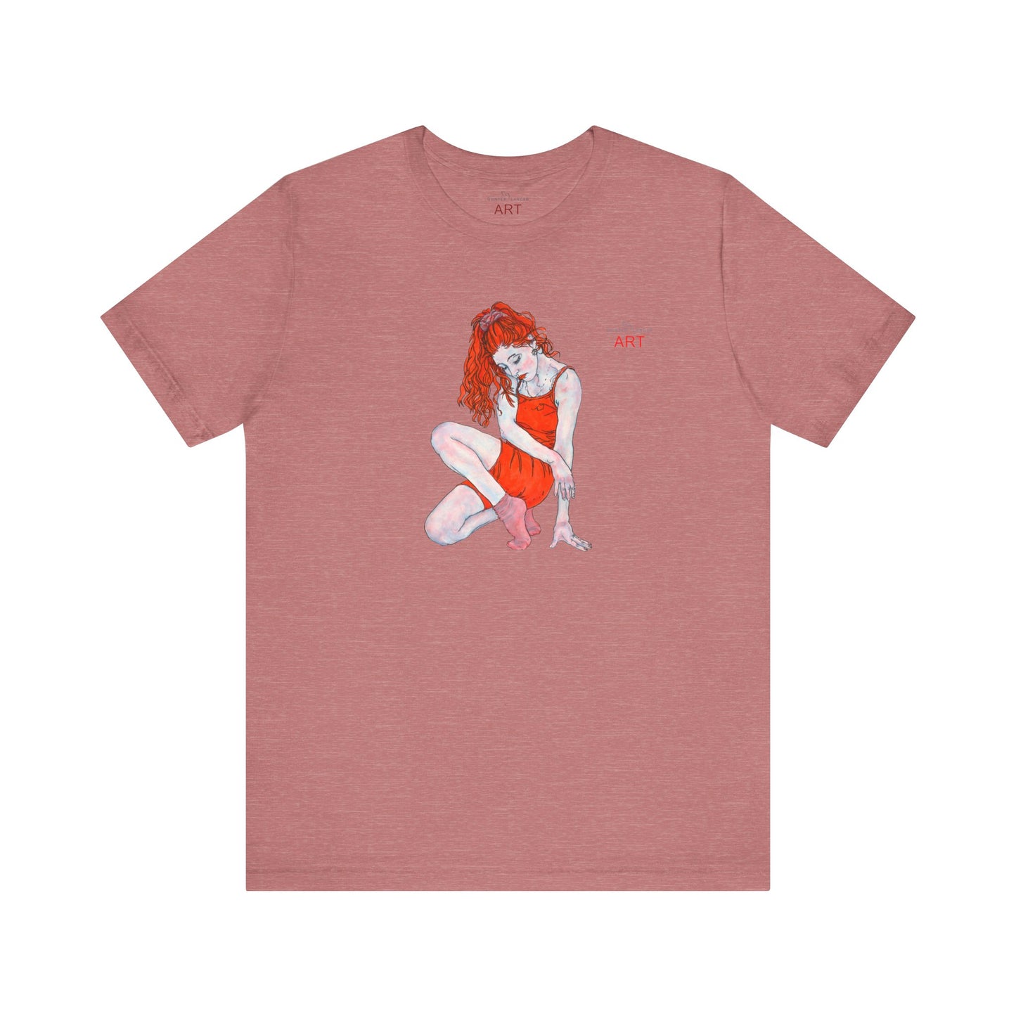 Unisex Jersey Short Sleeve Tee - Motiv: Front Julia, H 25 cm