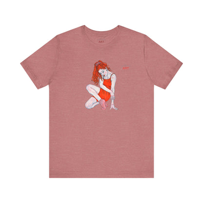 Unisex Jersey Short Sleeve Tee - Motiv: Front Julia, H 25 cm