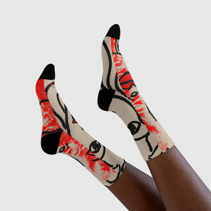 Sublimation Crew Socks (EU) - Motiv: Louisa M