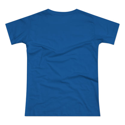 Single Jersey Women's T-shirt- dunkel - Motiv: Alva, Ausschnitt, H 6,5 cm