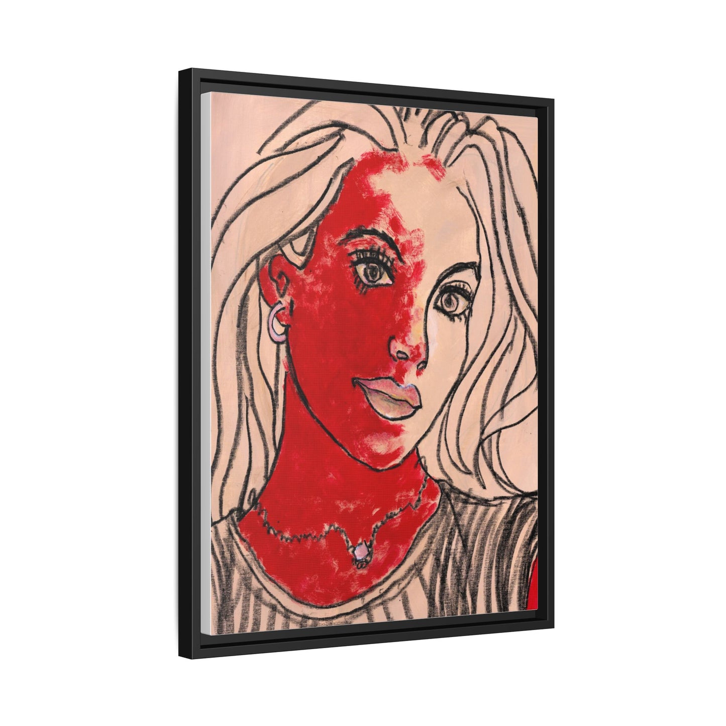 Matte Canvas, Framed (Multi-color) - Motiv: Christina, H 45,72 bis 76,20 cm