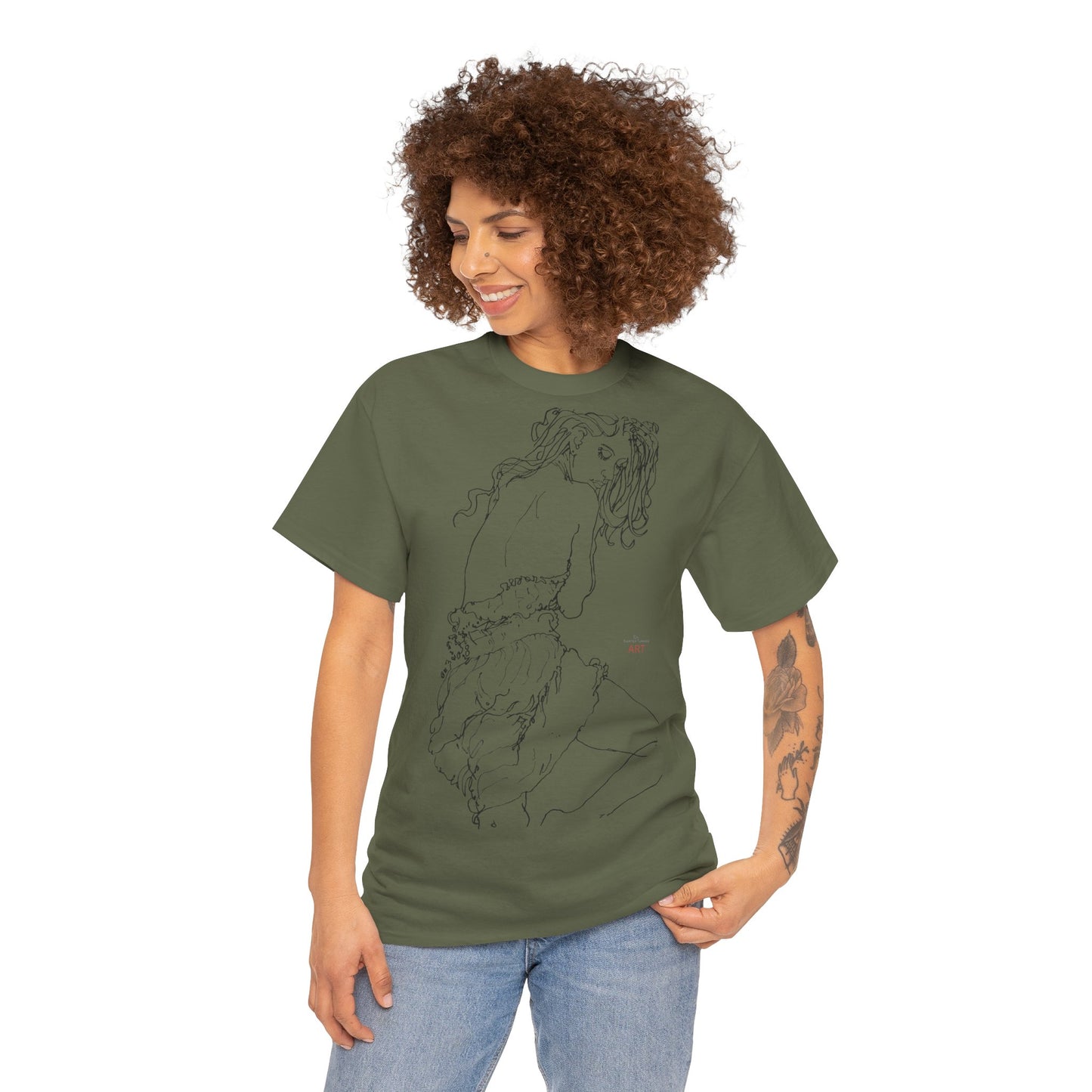 Unisex Heavy Cotton Tee - Motiv: Front Giselle