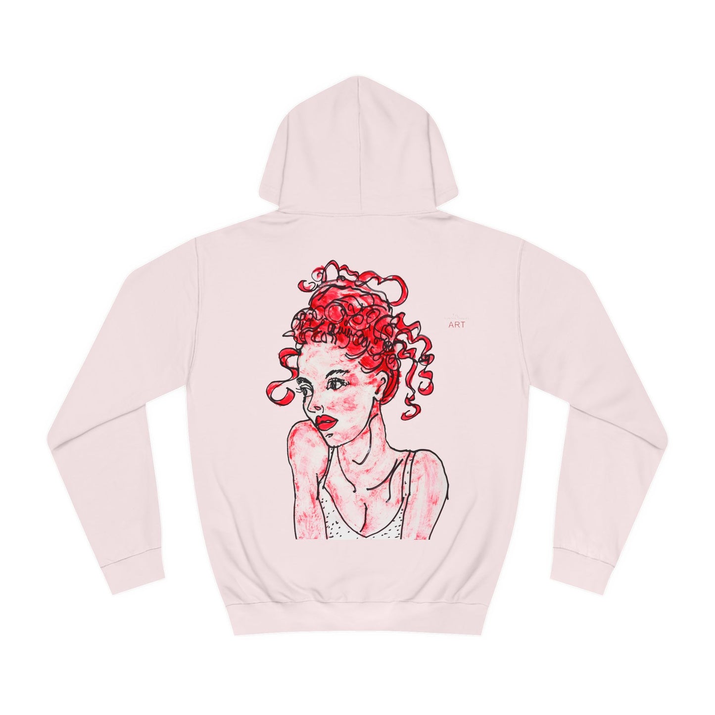 Unisex College Hoodie - Motiv: Frontseite Logo & Rückseite Mila