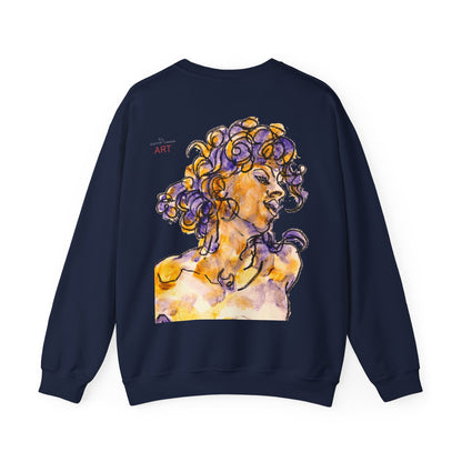 Unisex Heavy Blend™ Crewneck Sweatshirt - Motiv: Front Logo & Rückseite Pauline