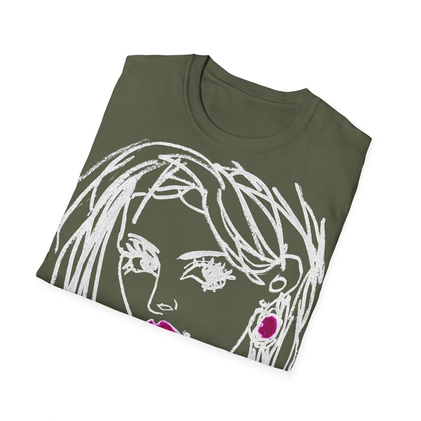 Unisex Softstyle T-Shirt - Motiv: Front Raja, H 49cm sw