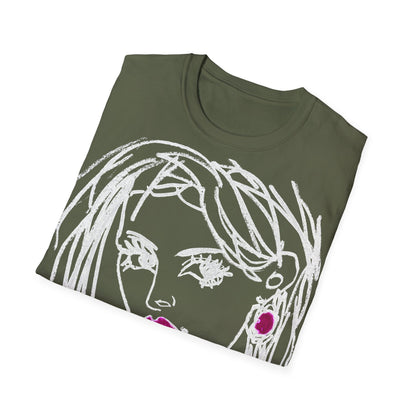 Unisex Softstyle T-Shirt - Motiv: Front Raja, H 49cm sw