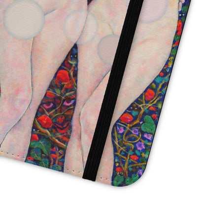 Flip Cases - Motiv: Waldnymphen, Schwarz, Seifenblasen