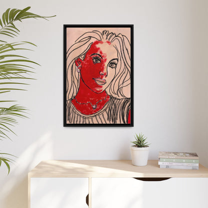Matte Canvas, Framed (Multi-color) - Motiv: Christina, H 45,72 bis 76,20 cm