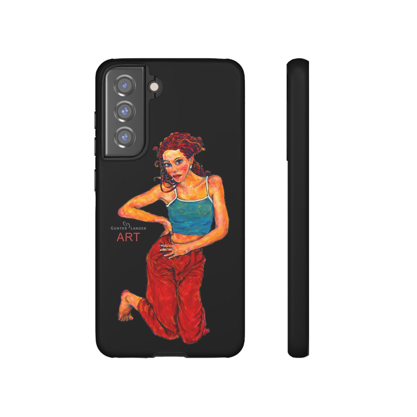 Tough Cases - Google Pixel - Samsung Galaxy - Motiv: Lea, Schwarz