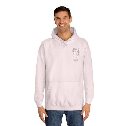 Unisex College Hoodie - Motiv: Front Helena (klein) H 12,3 cm & Rückseite Helena H 49,7 cm