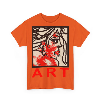 Unisex Heavy Cotton Tee  - Motiv: Front Ria, H 48,5 cm
