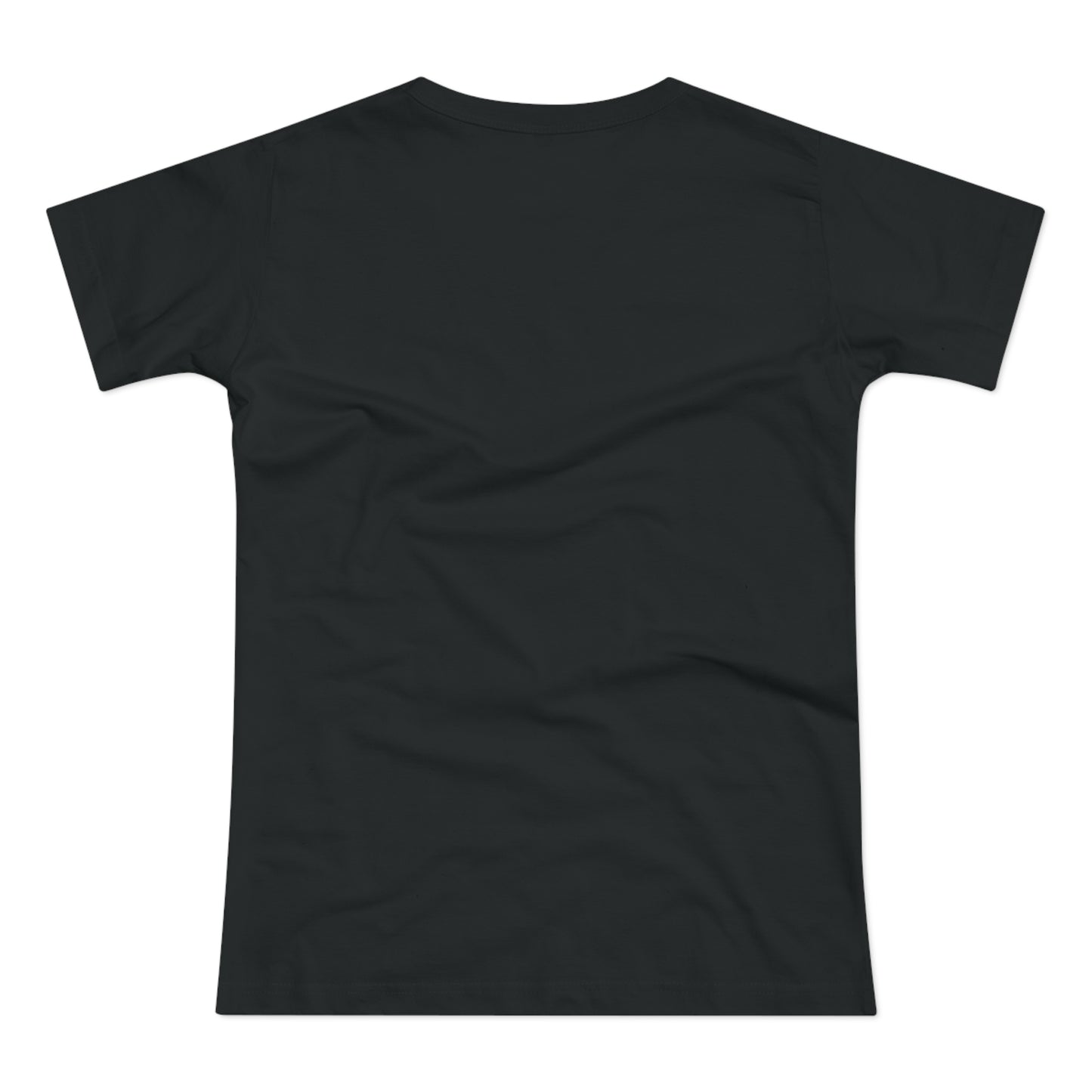 Single Jersey Women's T-shirt- dunkel - Motiv: Alva, Ausschnitt, H 6,5 cm