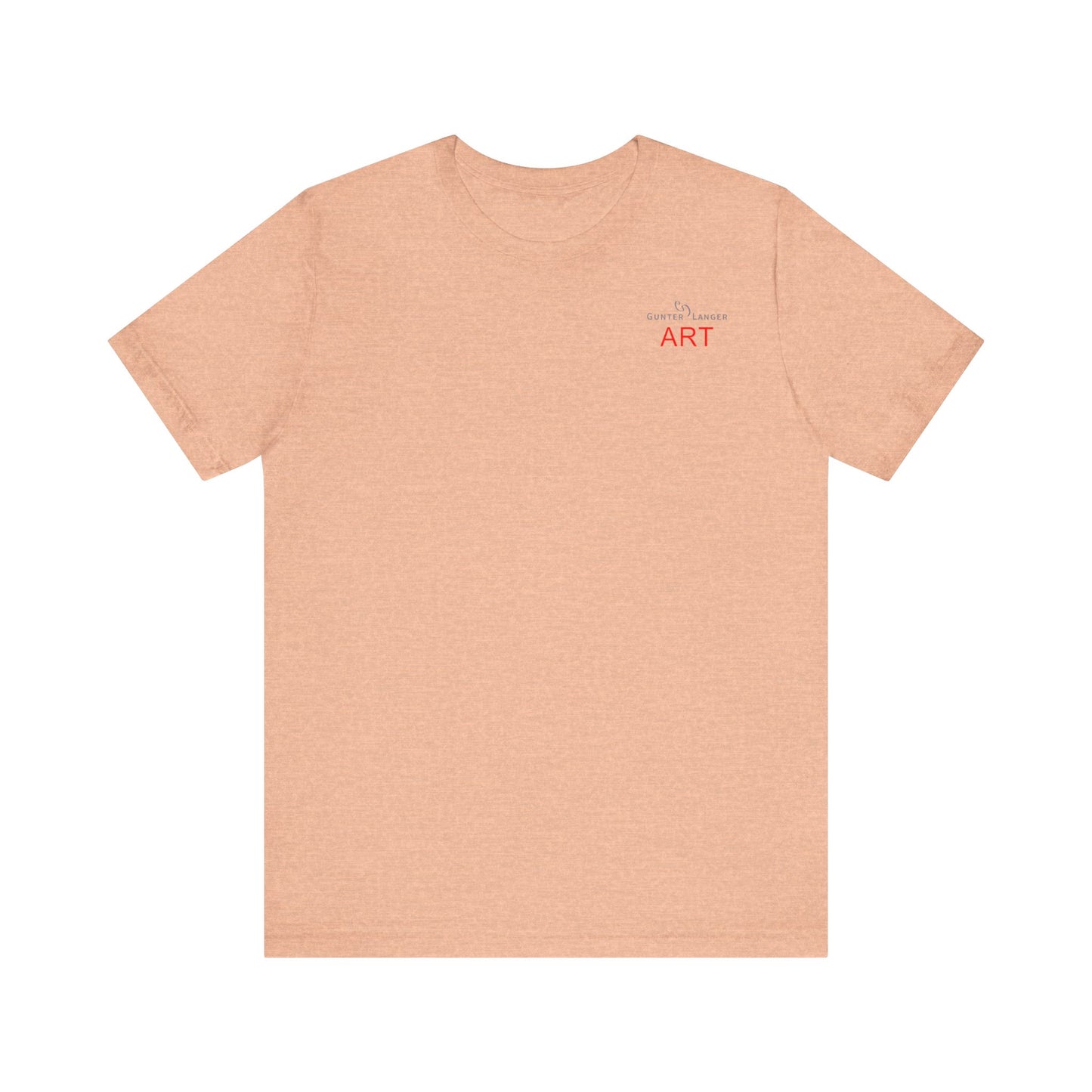 Unisex Jersey Short Sleeve Tee - Motiv: Front Logo & Rückseite Julia, H 49 cm