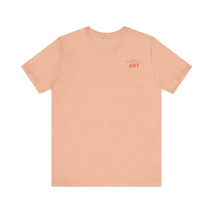 Unisex Jersey Short Sleeve Tee - Motiv: Front Logo & Rückseite Julia, H 49 cm