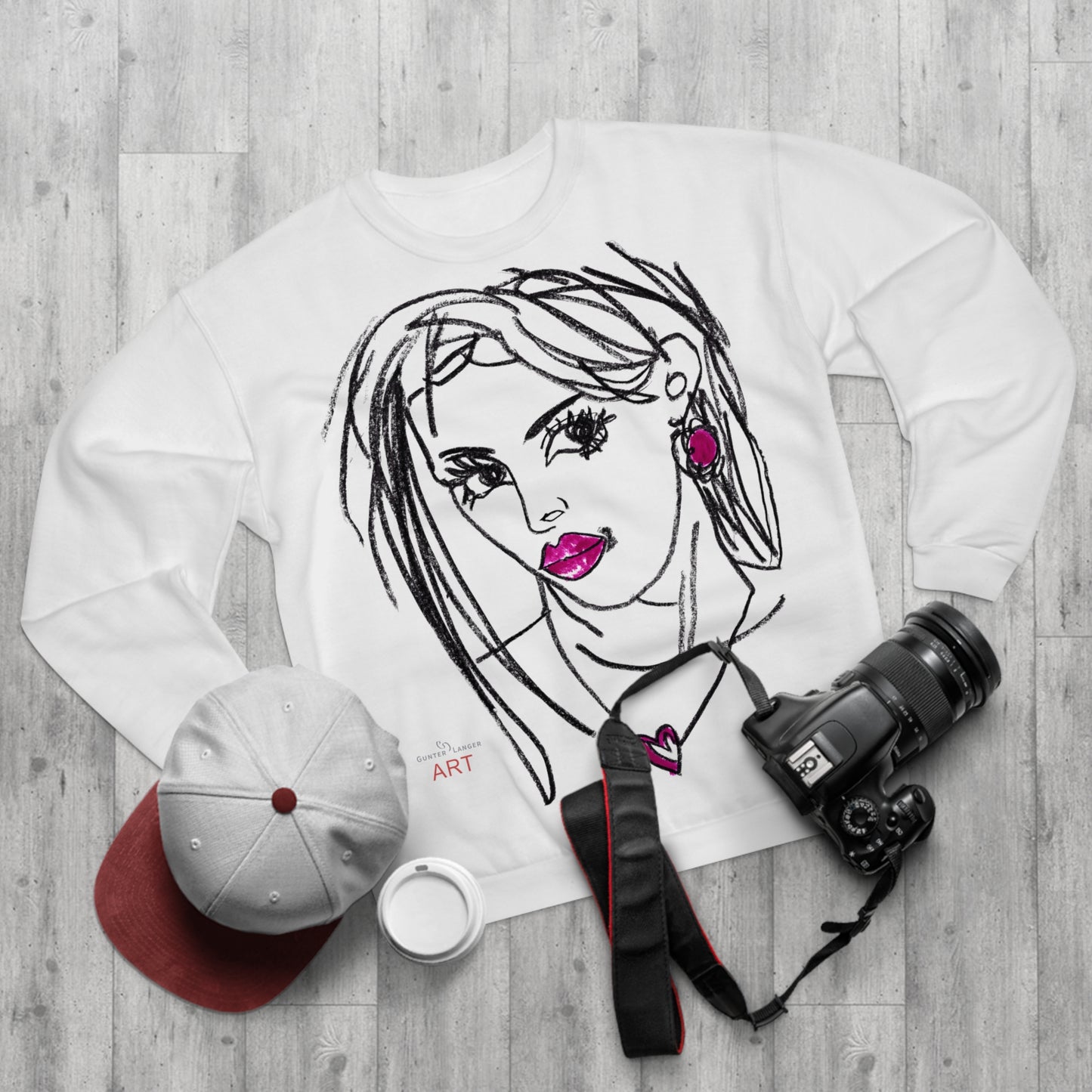 Unisex Crew Neck Sweatshirt (EU) - Motiv Front Raja, H 49 cm