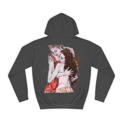 Unisex College Hoodie - Motiv: Front Logo, Rückseite, Bei dir