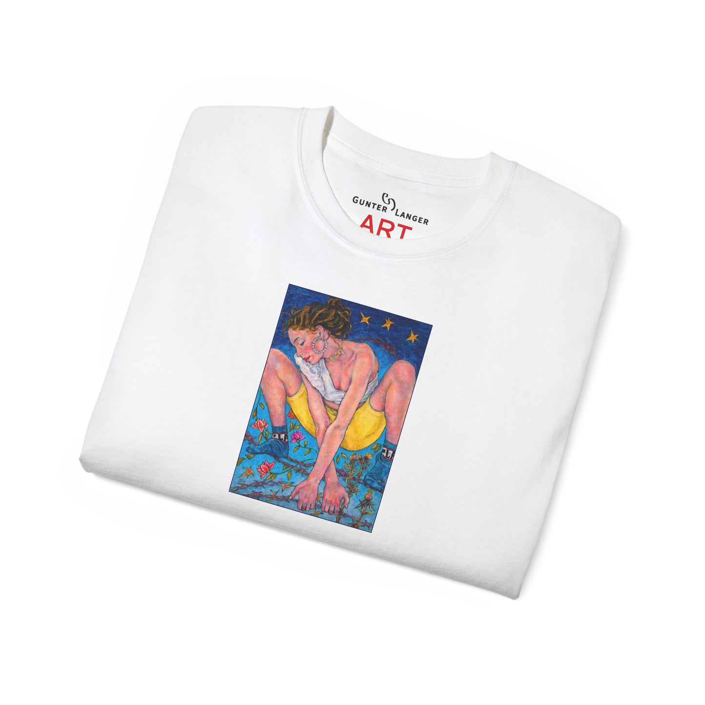 Unisex Ultra Cotton Tee - Motiv: Alva & Alva, Neck Label
