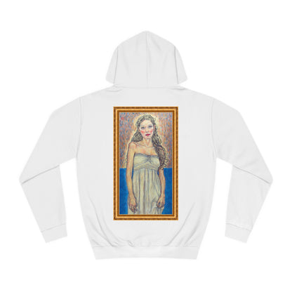 Unisex College Hoodie - Motiv: Front Marie (Ikone) & Rückseite Marie (Rahmen)