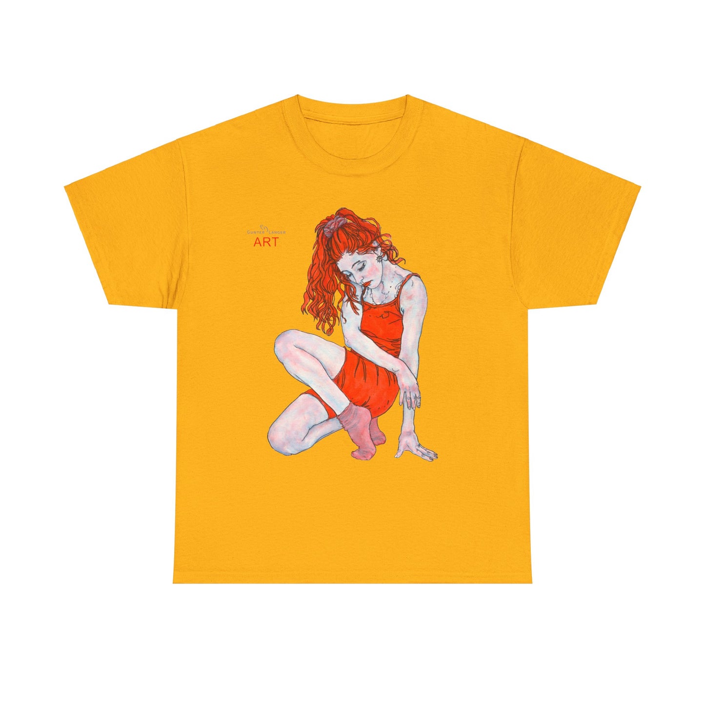 Unisex Heavy Cotton Tee - Motiv: Front Julia, H 41 cm