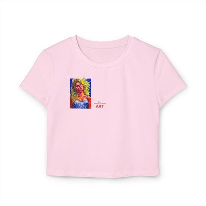 Women's Baby Tee - Motiv: Front Mascha, H36 cm & Rückseite Mascha, H 9,5 cm