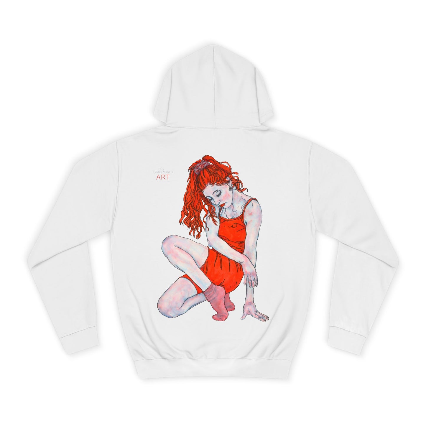 Unisex College Hoodie - Motiv: Rückseite Julia, H 49 cm