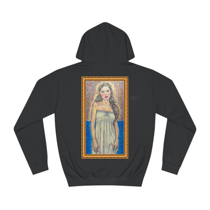 Unisex College Hoodie - Motiv: Front Marie (Ikone) & Rückseite Marie (Rahmen)