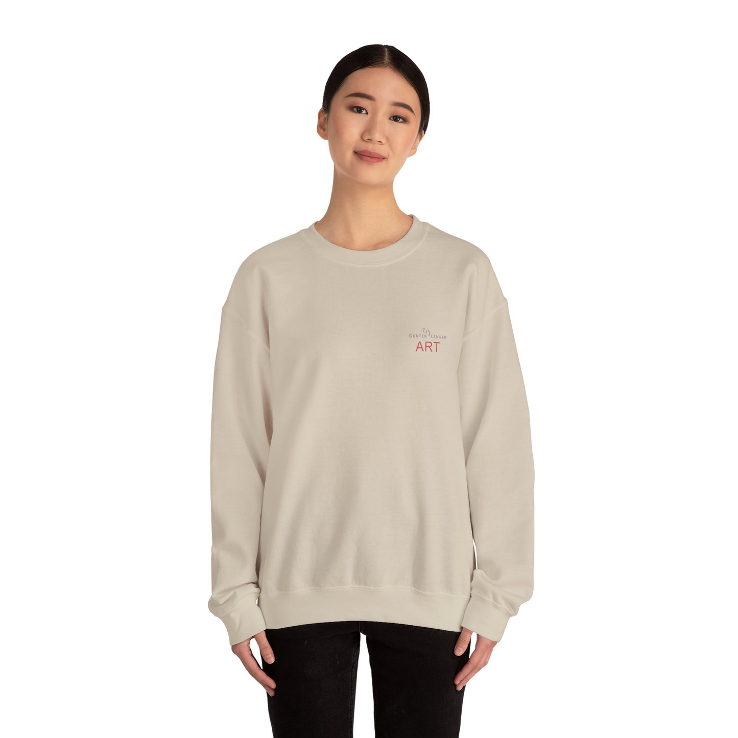 Unisex Heavy Blend™ Crewneck Sweatshirt - Motiv: Front Logo & Rückseite Pauline