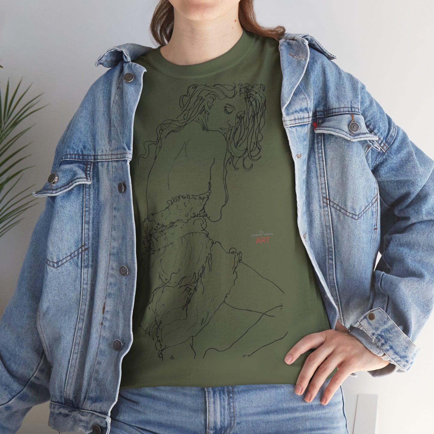 Unisex Heavy Cotton Tee - Motiv: Front Giselle