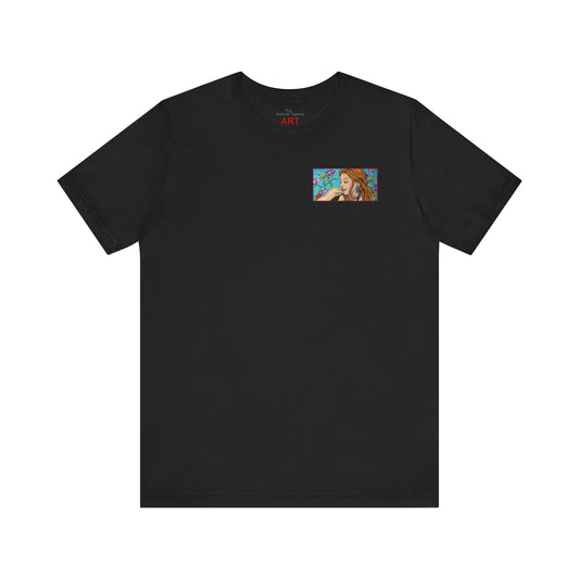 Unisex Jersey Short Sleeve Tee - Motiv: Ida (Ausschnitt H 5,8 cm) & Rückseite Ida, H 26 cm