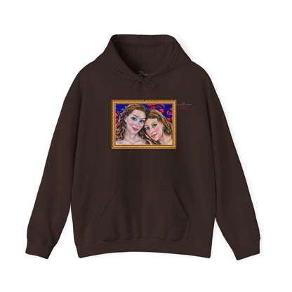 Unisex Heavy Blend™ Hooded Sweatshirt - Motiv: Front "Freundinnen" H 17,5 cm