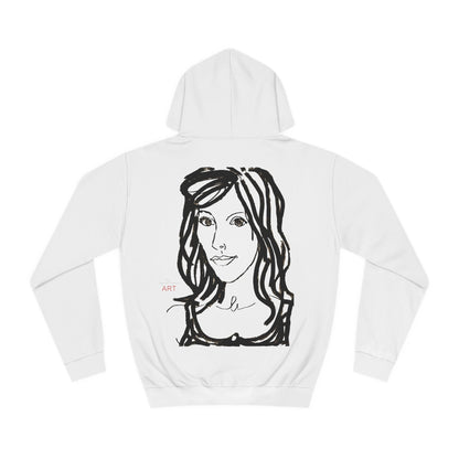 Unisex College Hoodie -  Motiv: Front Esther (klein) & Rückseite Esther