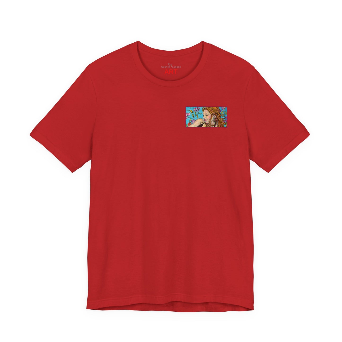 Unisex Jersey Short Sleeve Tee - Motiv: Ida (Ausschnitt H 5,8 cm) & Rückseite Ida, H 26 cm
