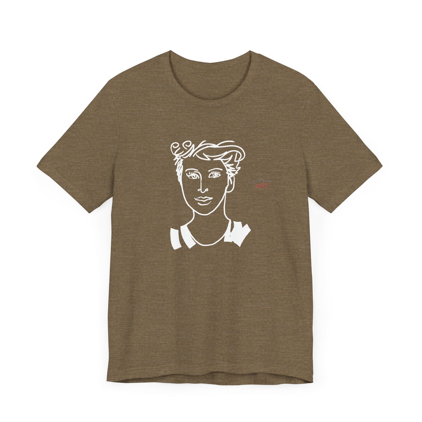 Unisex Jersey Short Sleeve Tee Shirt - Motiv: Front Lars,  H 24,5 cm