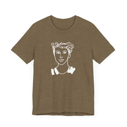 Unisex Jersey Short Sleeve Tee Shirt - Motiv: Front Lars,  H 24,5 cm