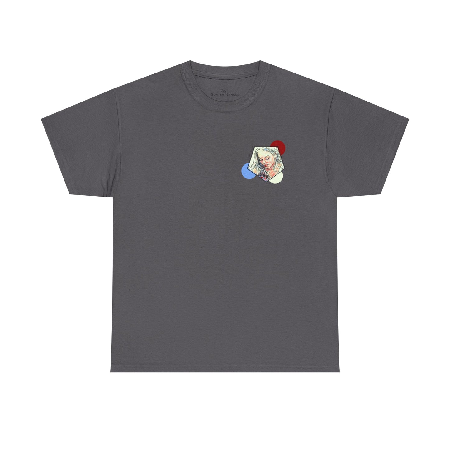 Unisex Heavy Cotton Tee - Motiv: Front Clivia, Neck Label