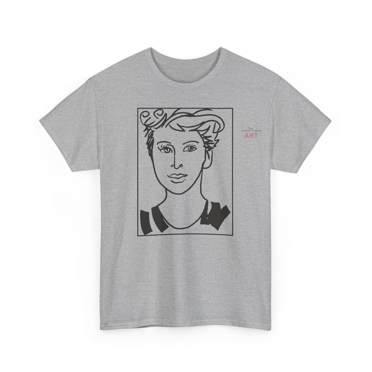 Unisex Heavy Cotton Tee  - Motiv: Front Lars, Kasten, H 33 cm