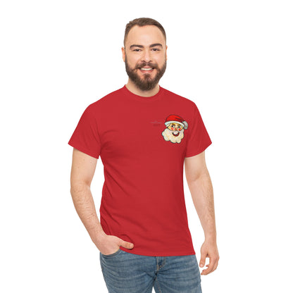 Unisex Heavy Cotton Tee - Motiv: Weihnachtsmann, H 13 cm